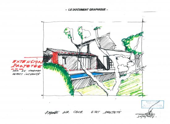 Plan extension habitation Gordes